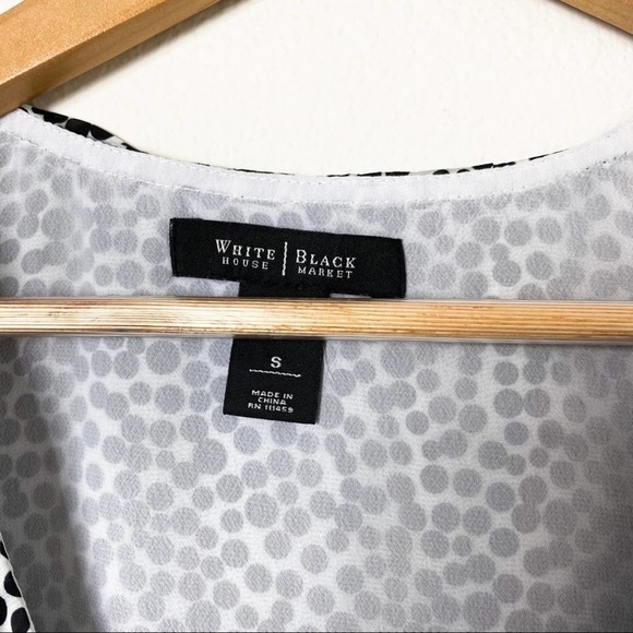 White House Black Market Polka Dot Ruffle Tank Top - Picture 13 of 13